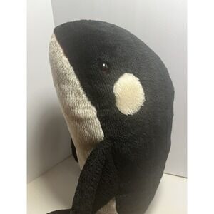 1986 Sea World Shamu 22" Plush Orca Killer Whale Stuffed Animal Toy